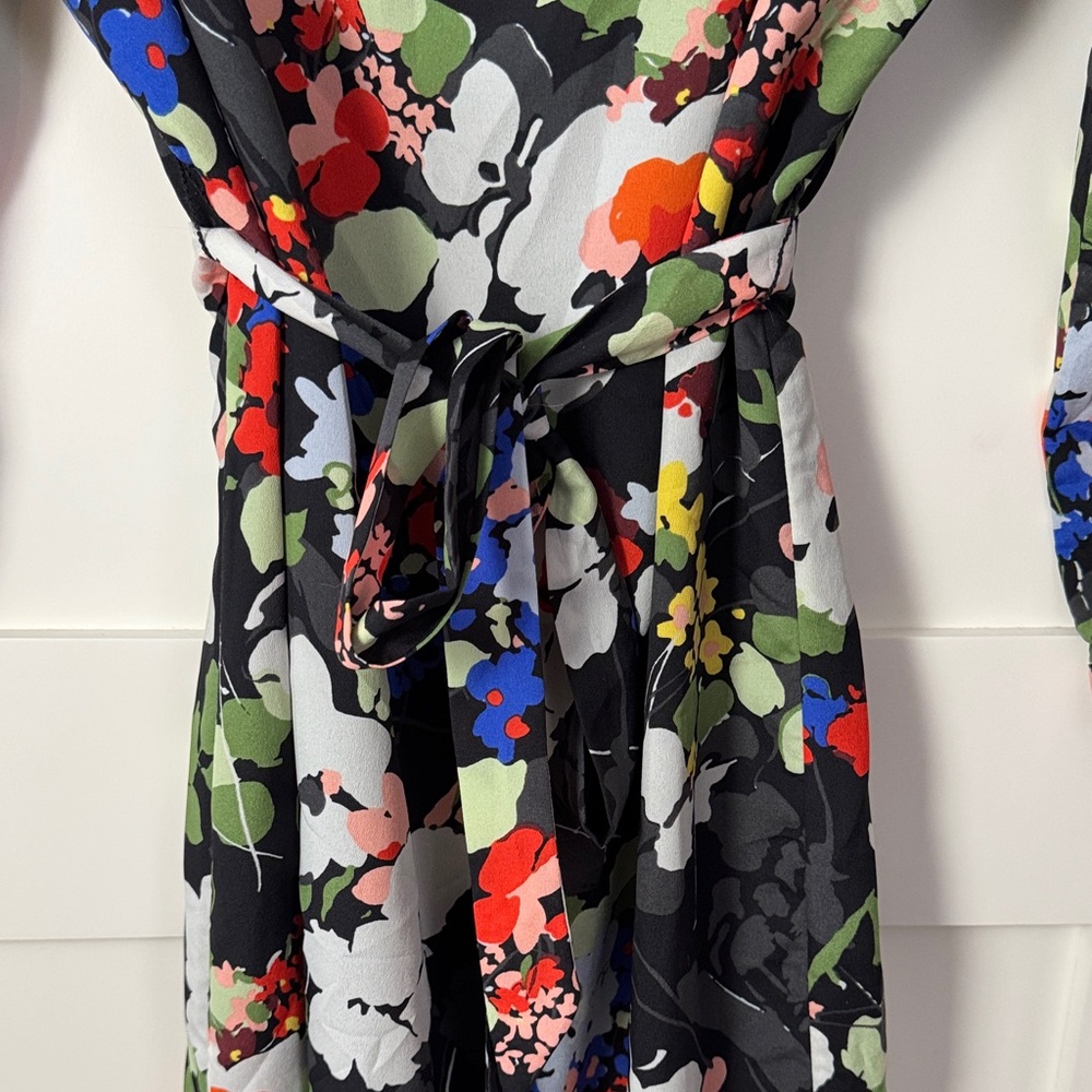 Banana Republic Multicolor Floral 3/4 Sleeve Dress - Picture 8 of 15